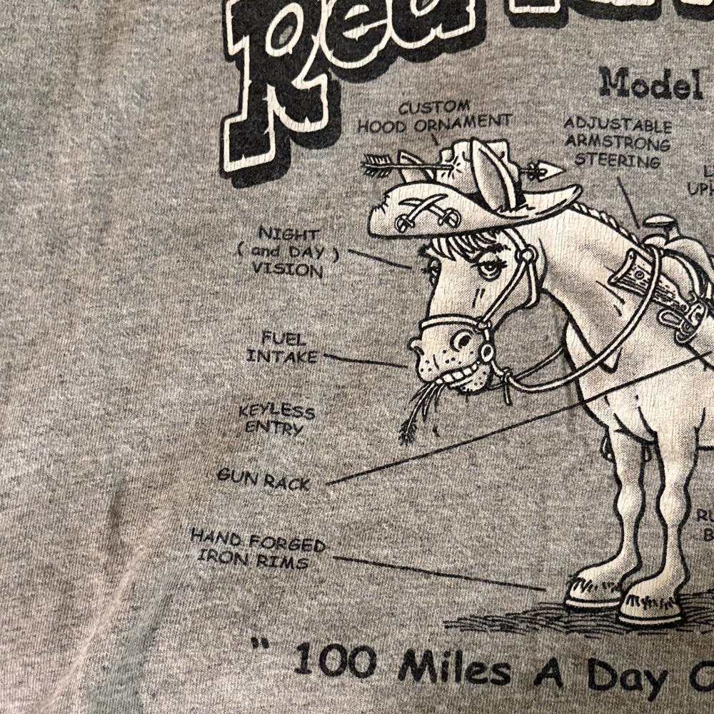 Vintage Souvenir Red River 4x4 Gildan T-Shirt Large - Picture 4 of 9